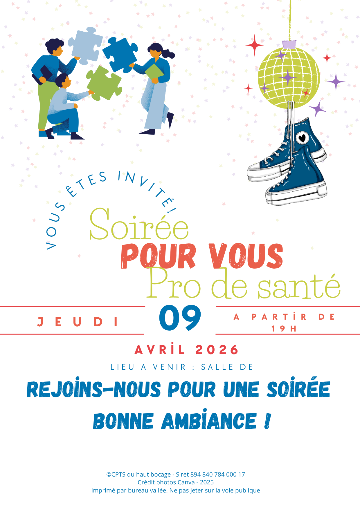 🌟 [Les Temps Qui Nous Rassemblent] – Une soirée pour NOUS professionnels de santé ! 🌟